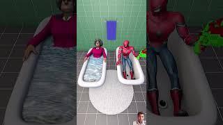 spiderman and old woman #trending #funny #amination #facts #cartoon #viralvideo