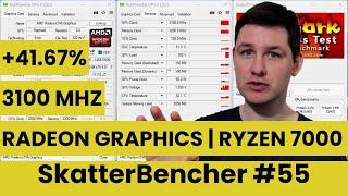 Radeon Graphics (Ryzen 7000) Overclocked to 3100 MHz With B650E Tachyon | SkatterBencher #55