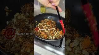 Гречка с мясом и овощами