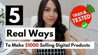 5 Legitimate Ways To Make Money Selling Digital Products In 2023 | Digital Products For Beginners!