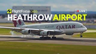 Heathrow Airport Live - CROSSWIND Thursday 8th August 2024