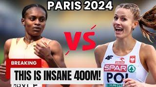 Nickisha Pryce Battles Natalia Kaczmarek || Women’s 400 Meters – 2024 Paris Olympics