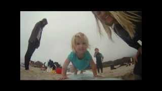 Surfing in Malibu with Katie, shot with the GoPro Hero HD camera