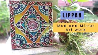 DIY|Lippan Art| Mud and Mirror Art work | Stepwise tutorial|