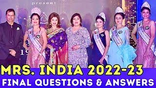 Mrs. India | Final Questions and Answers (Complete Playlist in description box)