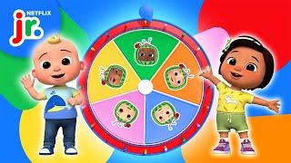 Mystery Wheel of BIG Feelings  CoComelon Lane | Netflix Jr