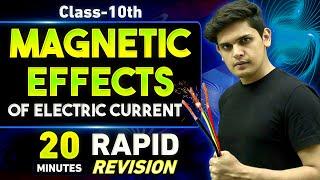 Magnetic Effects of Electric Current in 20 Minutes| Class 10th | Rapid Revision | Prashant Kirad