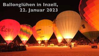 Ein spektakuläres Winter-Event im Chiemgau: Ballonglühen in Inzell, Januar 2023