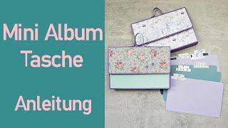 Mini Album Tasche oder Rucksack I Album basteln I Besonderes Fotoalbum I Anleitung in cm