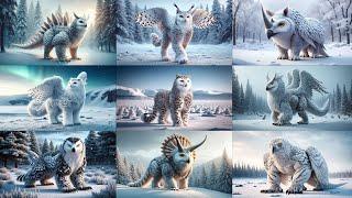 Amazing Animal Fusion Hybrid! Snowy Owl Hybrid With Other Animal Species!
