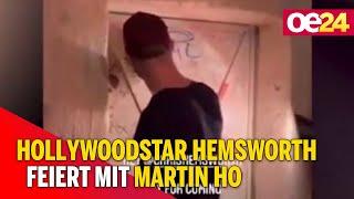 Hollywoodstar Hemsworth feiert mit Martin Ho