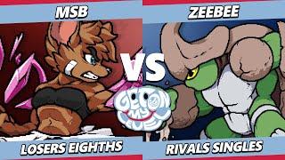 GOML 2023 Top 8 - MSB (Olympia, Kraag) Vs. ZeeBee (Kraag) Rivals of Aether - RoA