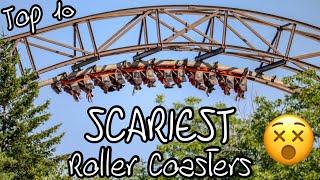 Top 10 SCARIEST Roller Coasters in the World (2024)
