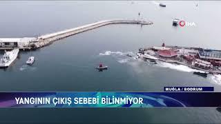 BODRUM’DA SERVET DEĞERİNDEKİ YAT YANDI!