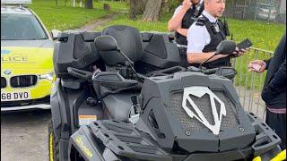 False reason for stop by police on a quad bike