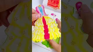 ASMR decorating princess with sticker dress DIY stickers #stickers #princess #asmrvideos