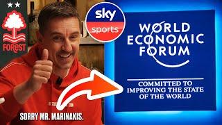 Gary Neville's Savage "Apology" To Marinakis  | World Economic Forum | Davos