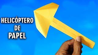 Como Hacer Unas HÉLICES DE PAPEL QUE VUELAN | Helicóptero de Papel