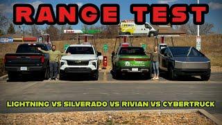 Electric Pickup Truck Range Test! We Ran All Of Them To Dead