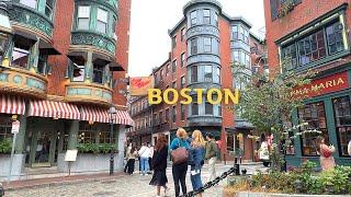 [4K] Walking Downtown Boston, MA :  Historic Freedom Trail & North End | Nov. 2024