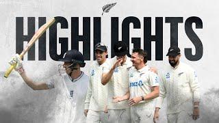 Brook Makes 123 as 15 Wickets Fall on Day 1 | Highlights | New Zealand v England | 2nd Test Day 1