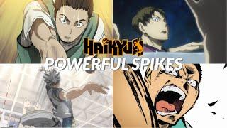 Haikyuu Most Powerful Spikes | Haikyuu!!