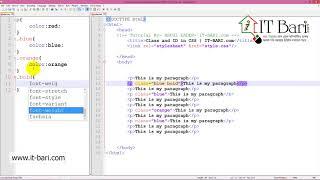 23  Class in Class in CSS  IT Bari com   Web Design Bangla Video Tutorial
