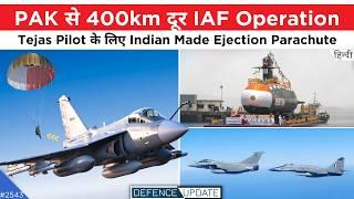 Tejas Pilot Parachute, IAF Operations Near Karachi, INS Vagsheer | Defence Updates #2543