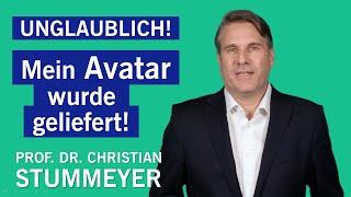 Der Avatar von Prof. Stummeyer stellt sich vor