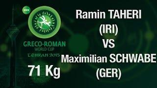 Group A, Round 3 - Greco-Roman Wrestling 71 kg - R. TAHERI (IRI) vs M. SCHWABE (GER) - Tehran 2015