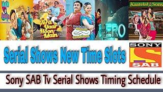 Sony SAB New Time Slots | SONY SAB