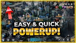 Every Player MUST DO THIS!! Quick Way To Powerup in King Arthur: Legends Rise