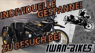 Sidecar construction – anything is possible at IWAN Bikes! Royal Enfield, Indian, Harley Davidson...