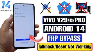 VIVO V29e FRP Bypass Android 14 | VIVO V2303 Google Bypass Without PC | VIVO V29/V29 Pro FRP Unlock