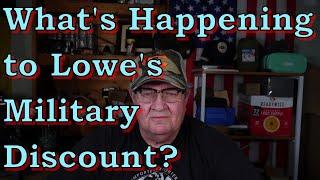 Lowe's Military Discount Program Disappearing & Menard's 11% off Rebate Scam