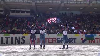 Jessie Diggins and Kikkan Randall Podium - Freestyle Sprint Final - Lahti World Champs 2017