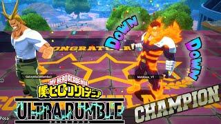 ENDEAVOR AND ALL MIGHT TEAM ! GAMEPLAY MY HERO ULTRA RUMBLE