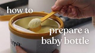 How to prepare a baby bottle