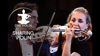 Violinist Berlin - Nora Kudrjawizki ::: Moldau - Smetana ::: 2 violinists share 1 violin