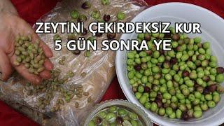  Yalnızca 5 Günde Zeytin Nasıl Tadlanır‼️En Kısa Sürede Zeytin KurumuÇekirdeksiz Yeşil Zeytin