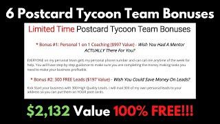 Postcard Tycoon Team Bonuses (MUST SEE!)