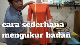 cara sederhana mengukur badan baju wanita