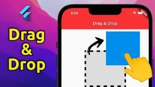 فلاتر على الماشي -  سحب وإفلات عنصر على الشاشة : Flutter to go - Drag & Drop