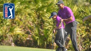 Tiger reflects on Charlie Woods' first eagle at PNC Championship