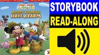 Mickey Mouse Clubhouse Read Along Story book |  Mickey & Donald Have a Farm | Read Aloud Story Books