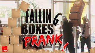 Falling Boxes Prank