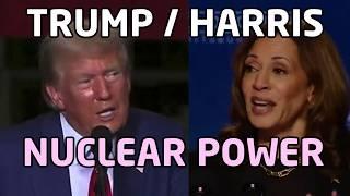 Nuclear Power: Every mention by Donald Trump, Joe Biden, Kamala Harris