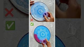 Correct Way To Use Rangoli Stencil #shorts #trending #diwali #rangoli