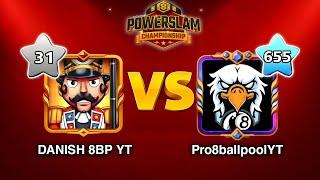 8 ball pool - I beat Pro8ballpool In Powerslam Championship | Rank # 12 | 94K points|DANISH 8BP YT