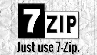 Just use 7 Zip.